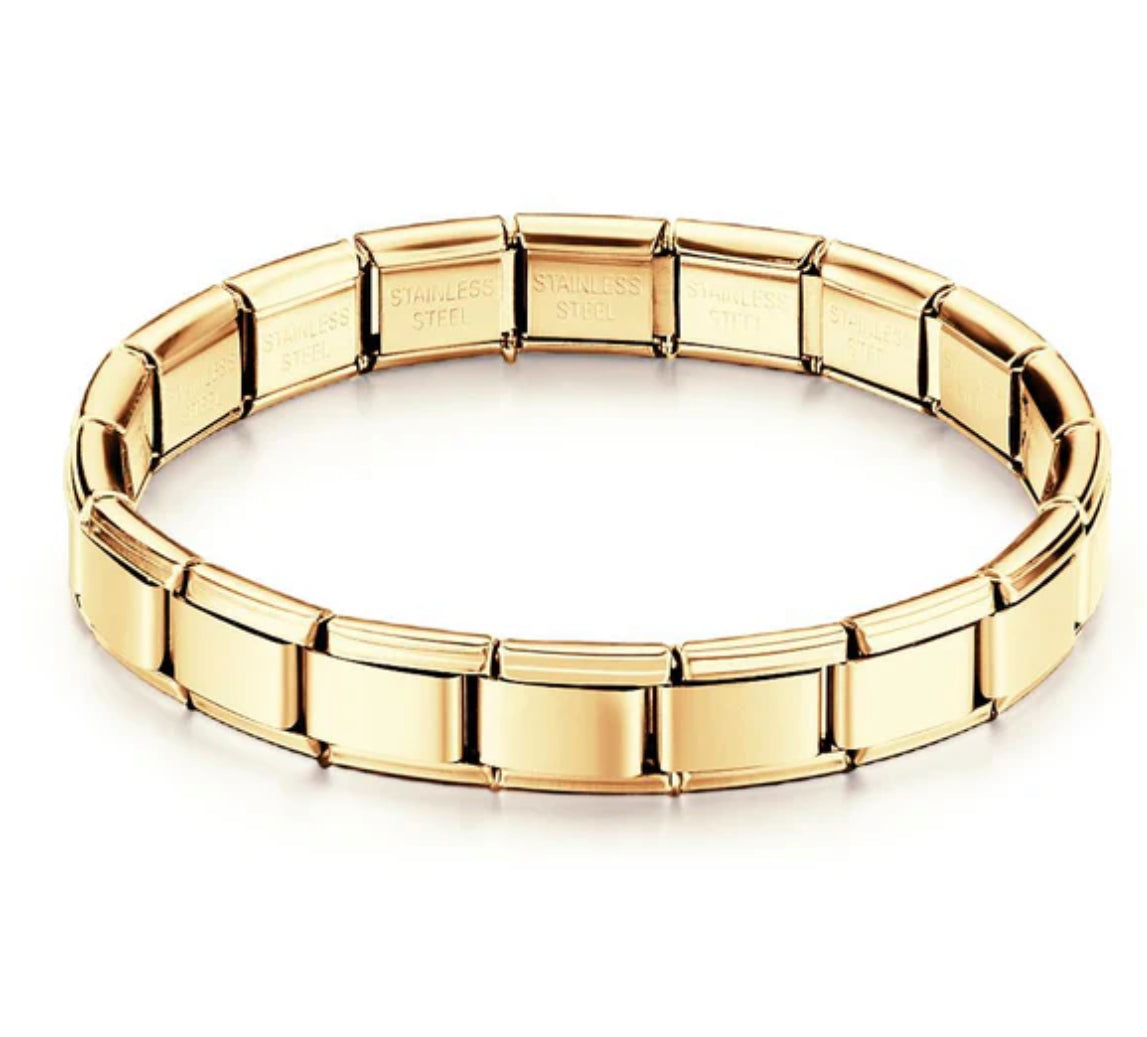 Gold 18 Link Starter Bracelet