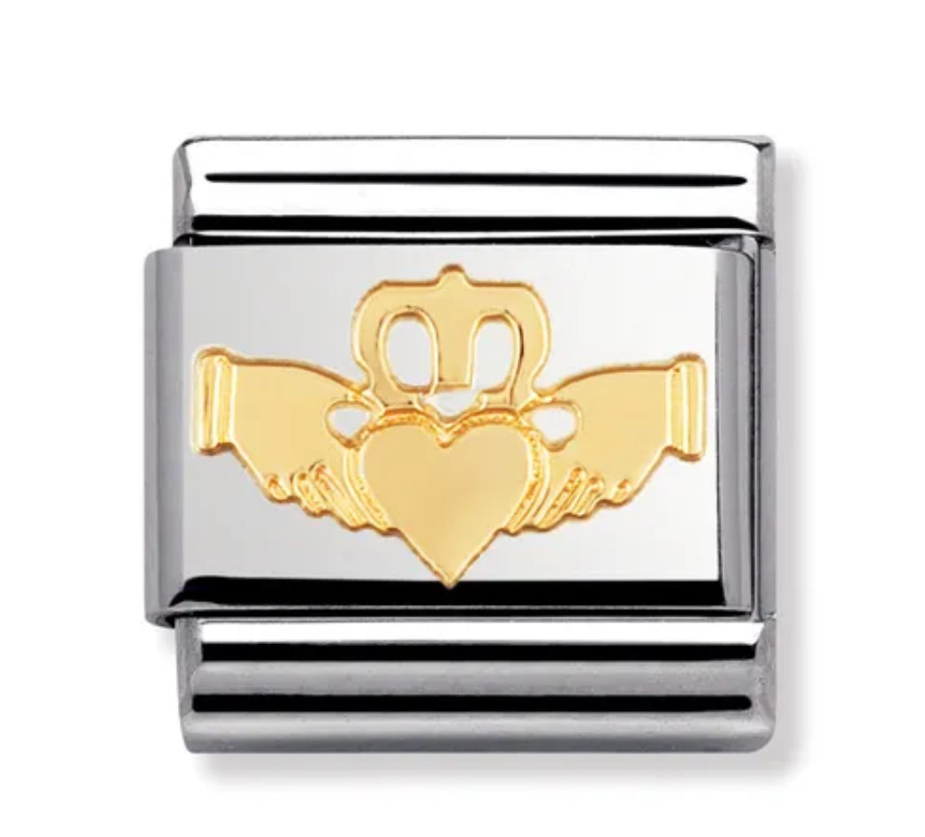 Gold Claddagh Charm