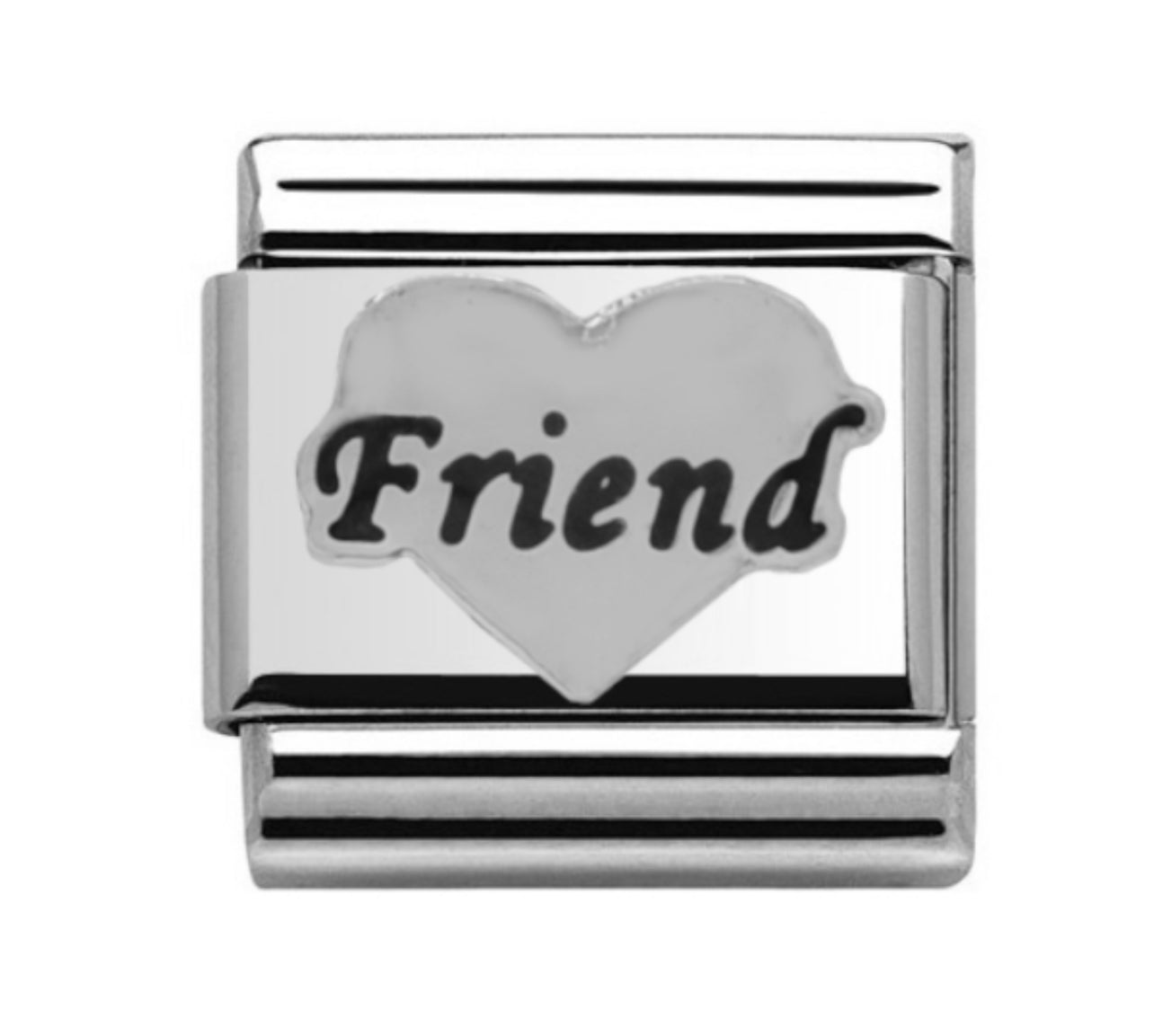 Silver Friend Charm