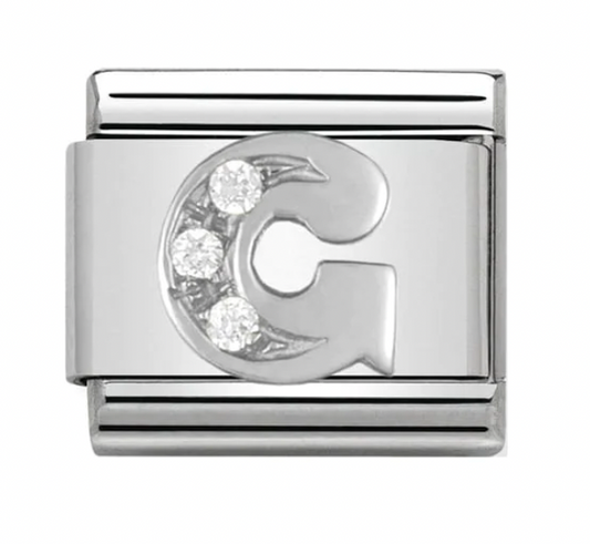 Silver Initial G Charm