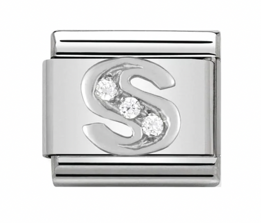 Silver Initial S Charm