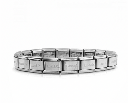 Silver 18 Link Starter Bracelet