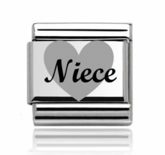 Silver Niece Charm