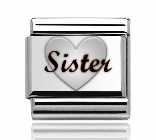 Silver Sister Charm